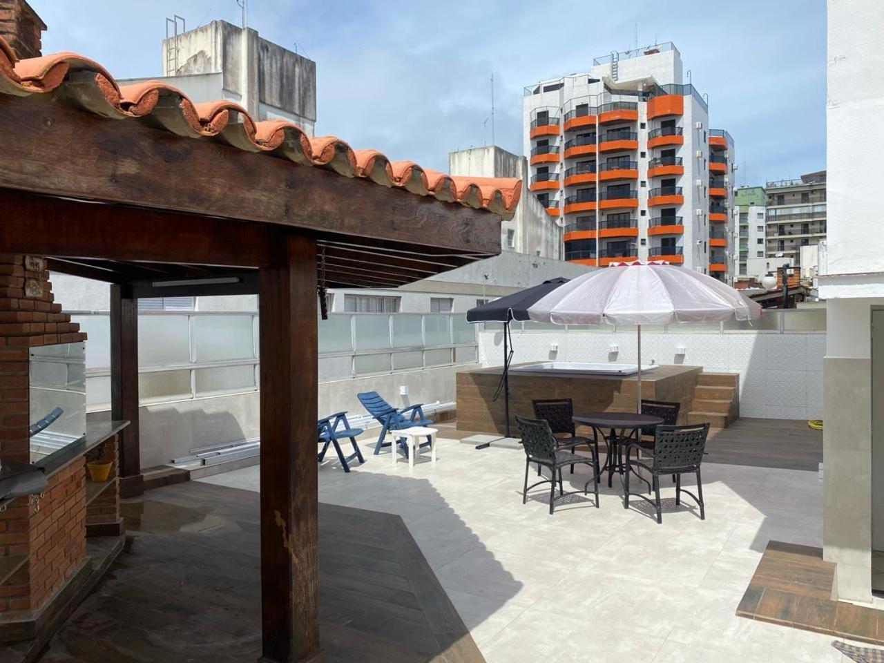 Cobertura Guaruja Apto Com Jacuzzi E Churrasqueira Luaran gambar